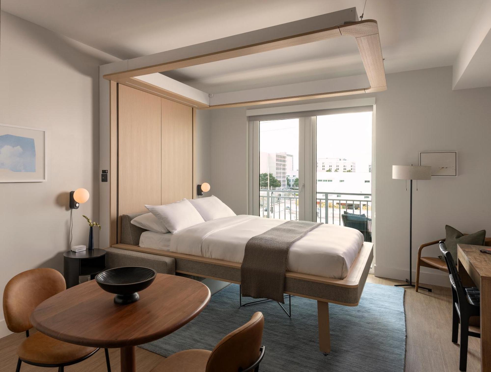 Studio Apartment Balcony Self Check Virtual Front Desk